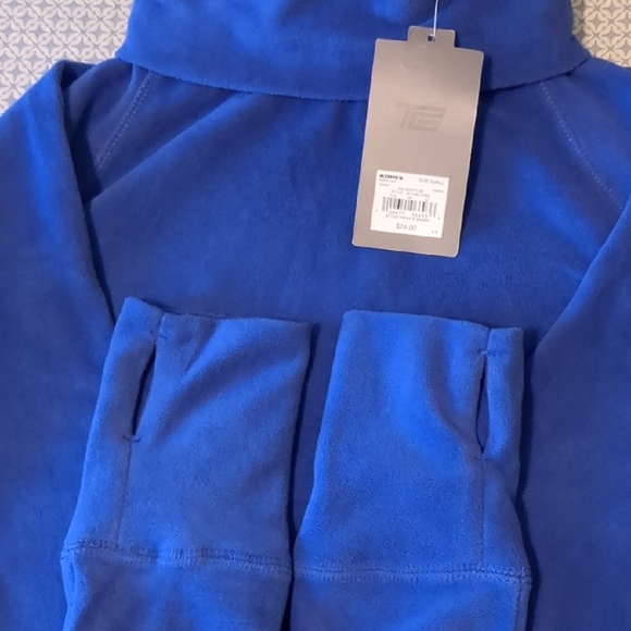 Tek Gear Women's Royal Blue Turtleneck Sweatshirt - Picture 3 of 6